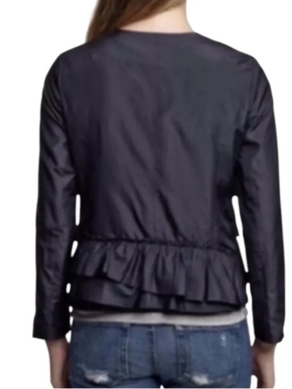 J. Crew Cascade Ruffle Silk Jacket - Picture 3 of 11